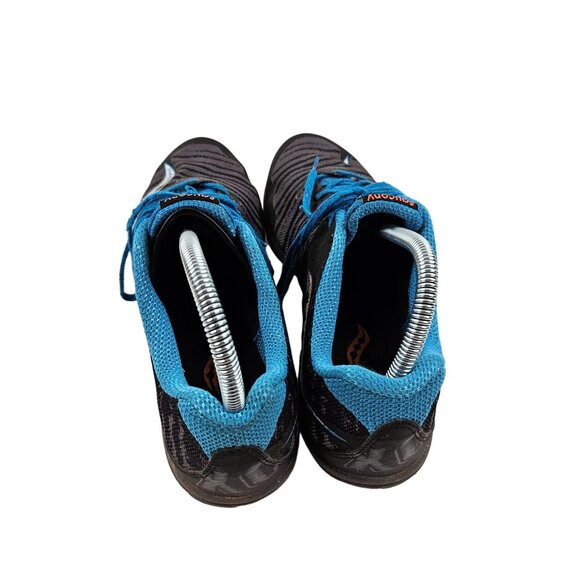 Saucony Kilkenny XC Track Running Shoes Mens Size 10.5 Black Blue Canvas Spikes - Picture 4 of 8